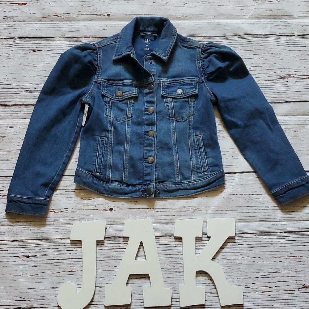 GAP Blue Jean Jacket with Cropped Design